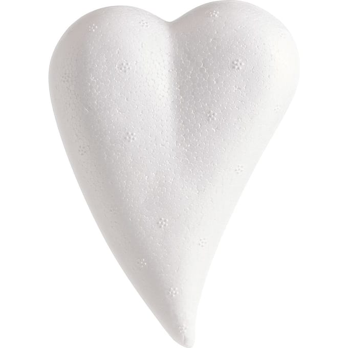 Piepschuim hart, druppelvorm - 12 x 8 x 3,6 cm