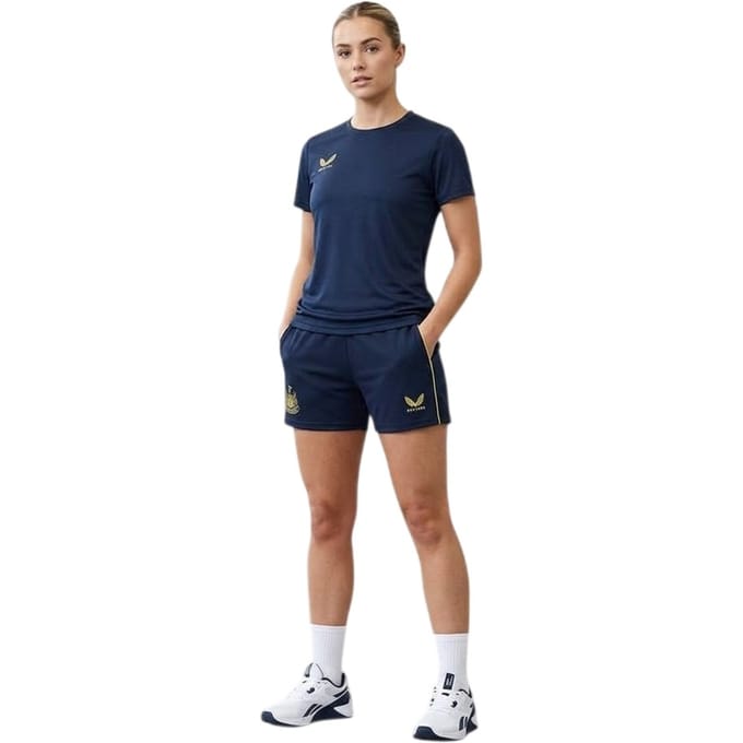 Castore Dames/Dames Newcastle United FC Voetbalshort (Koolstof)