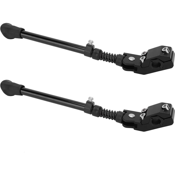 2 stuks verstelbare zijstandaards voor mountainbikes, fietsaccessoires black