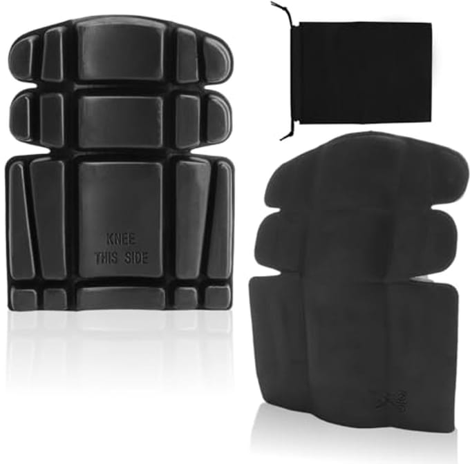 SnelShoppen - 1 Paar Flexibele Kniebeschermers, Lichtgewicht EVA Knie Pads, Schokabsorberende Kniebeschermers voor Werkbroeken, Tuinieren, Tegelen, Bo