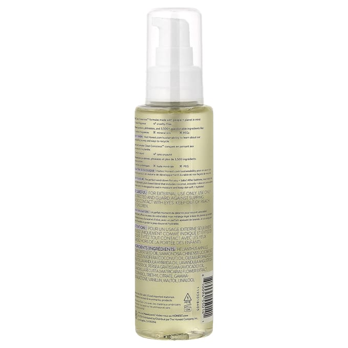 The Honest Company, Rustgevende Lichaamsolie, Lavendel, 118 ml (4 fl oz) beige