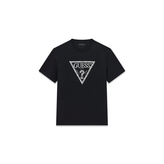 T-shirt Guess Triangle Leaves Embroide
