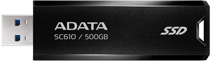 ADATA DSC610 Serie - Externe SSD - 500GB - USB 3.2 Gen 2 - Zwart