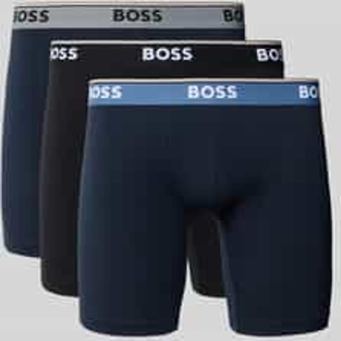 Broek & boxershort van katoenmix in set van 3 model 'BOXERBRLONG 3P POWER'