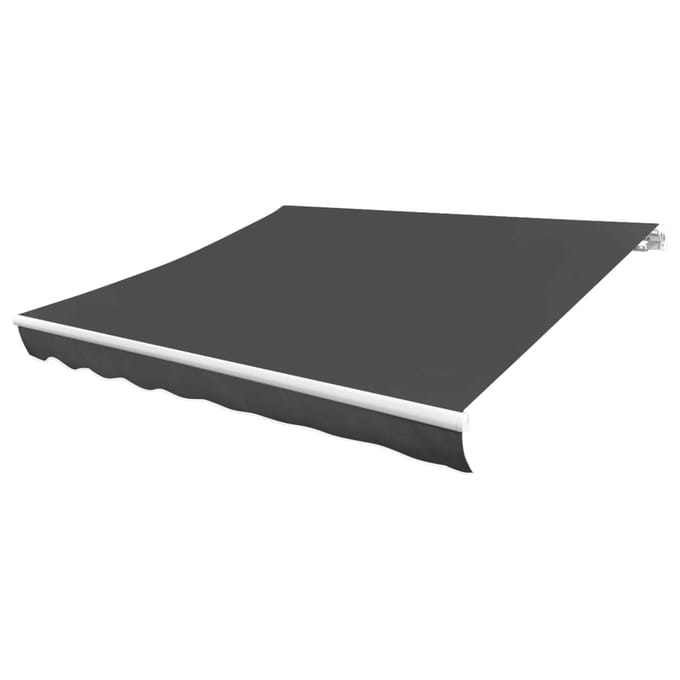 vidaXL - Vervangingsdoek - voor - luifel - 600x300 - cm - polyester - grijs