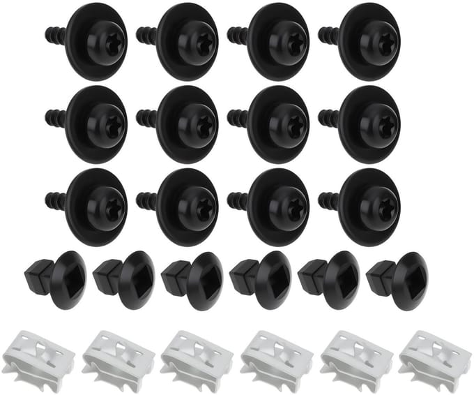 Dailygoods - 24 Stuks Wielboog Schroeven Clips Kit voor VW Golf