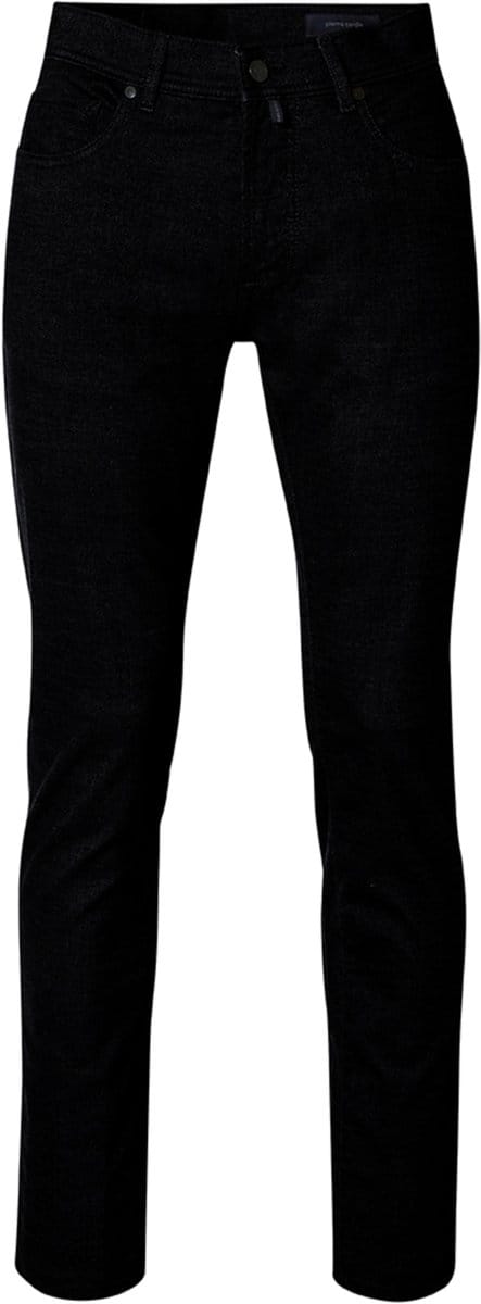 slim fit stoffen broek met viscosegehalte model 'Lyon'
