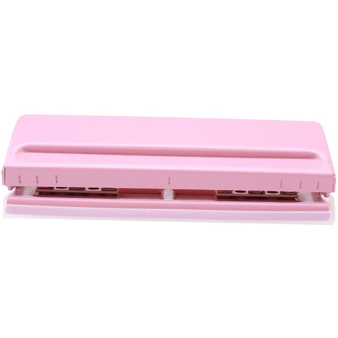 Verstelbare 6-gaats desktop perforator voor A4 A5 A6 B7 Zuivelplanner Organizer Zes-ringband met capaciteit voor 6 vellen