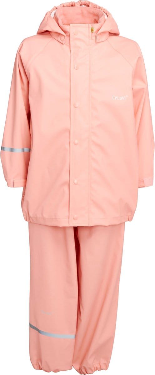 CeLavi Regenpak kinderen - Perzik oranje - maat 80 (80-86cm)