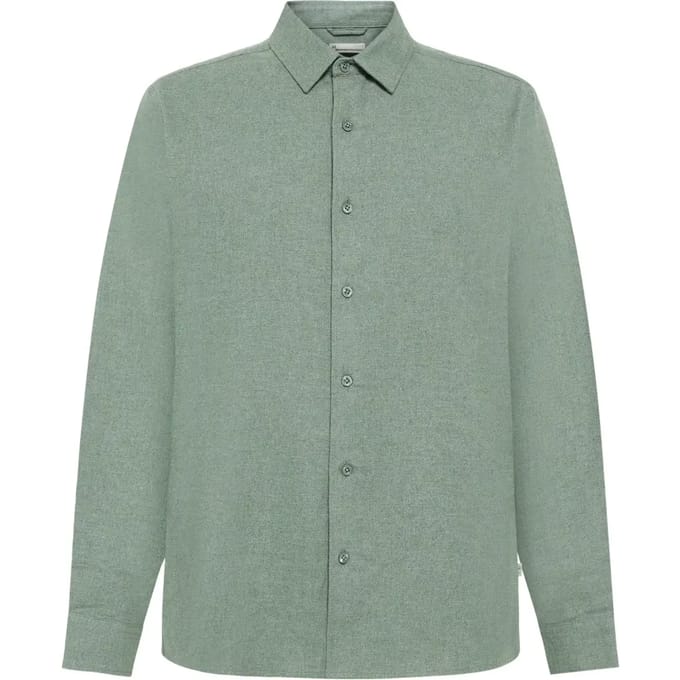 Flanellen overhemd met lange mouwen KnowledgeCotton Apparel Dune