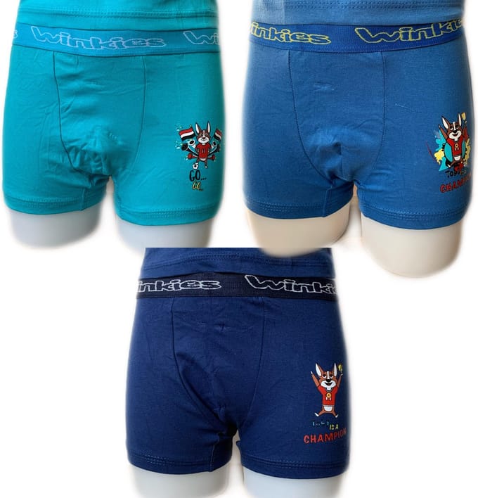 Embrator 3-pack jongens Boxershorts Champion GoGo blauw 128/134