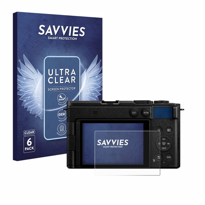 Savvies - Screenprotector voor Panasonic Lumix DC-S9 - Folie Beschermfolie transparant 6 Stuks