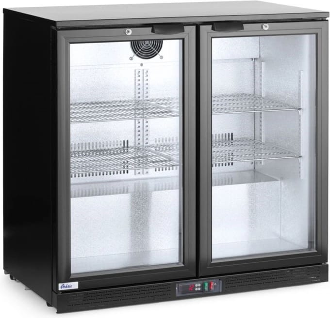 Arktic - Backbar Koelkast - 180L - Zwart - Dubbele Deur