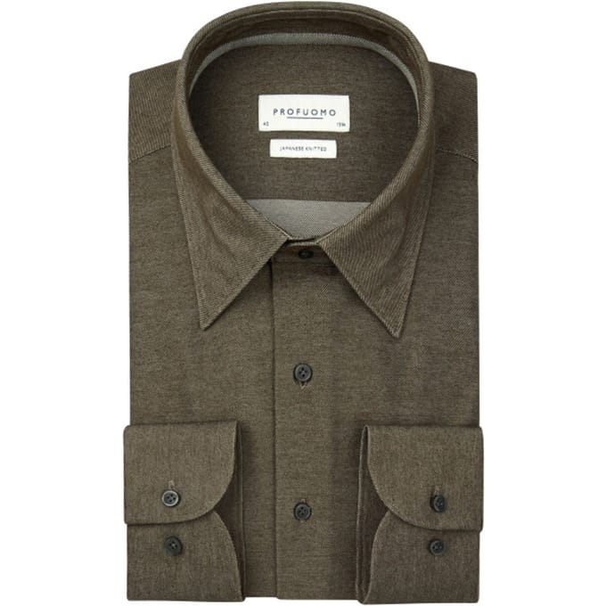 Profuomo Japanese knitted dress shirt
