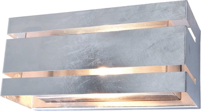 LUTEC Vidar Wandlamp voor buiten - E27 - Gegalvaniseerd Staal