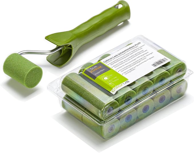 Lakset 20 x verfroller 5 cm - verfrollen voor waterbasis - ideaal voor kleine oppervlakken