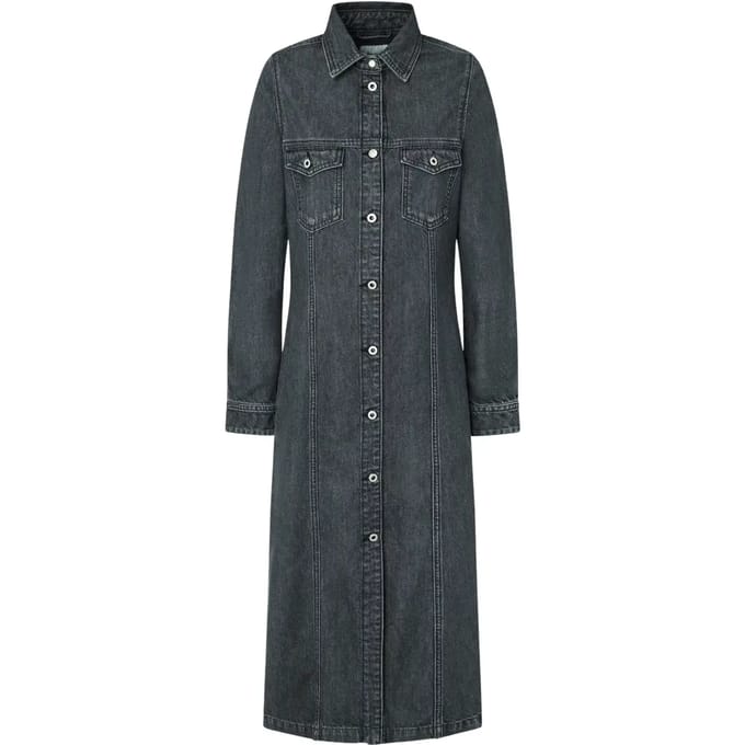 Dames midi overhemdjurk Pepe Jeans
