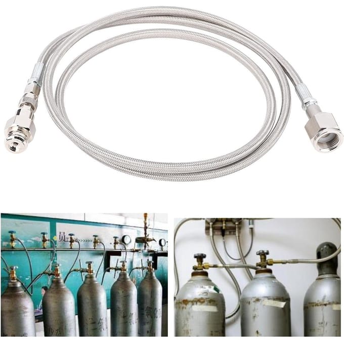1,8m Hogedrukslang CO2 voor Soda naar Externe W21.8‑14 Tank Directe Adapterkit