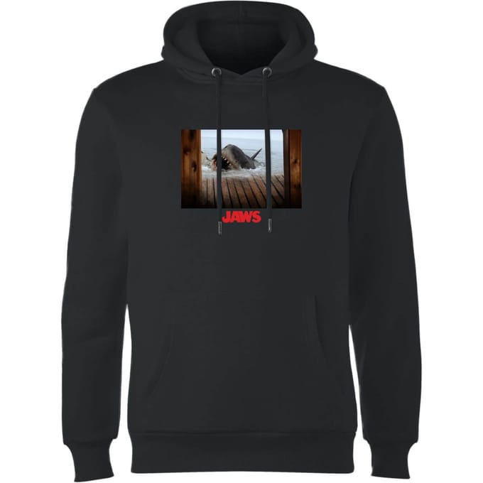 Jaws Shark Scene Hoodie - Black - L