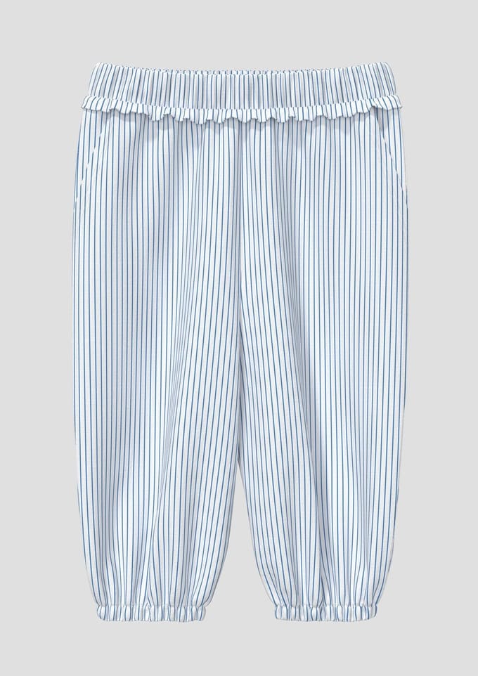 Broek met elastische taille wijde pasvorm met volants voor baby s.Oliver