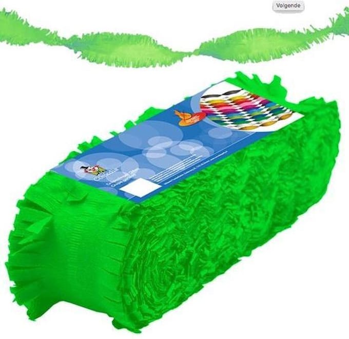 Crêpeslinger Lichtgroen 24m - Groen - Brandvertragend