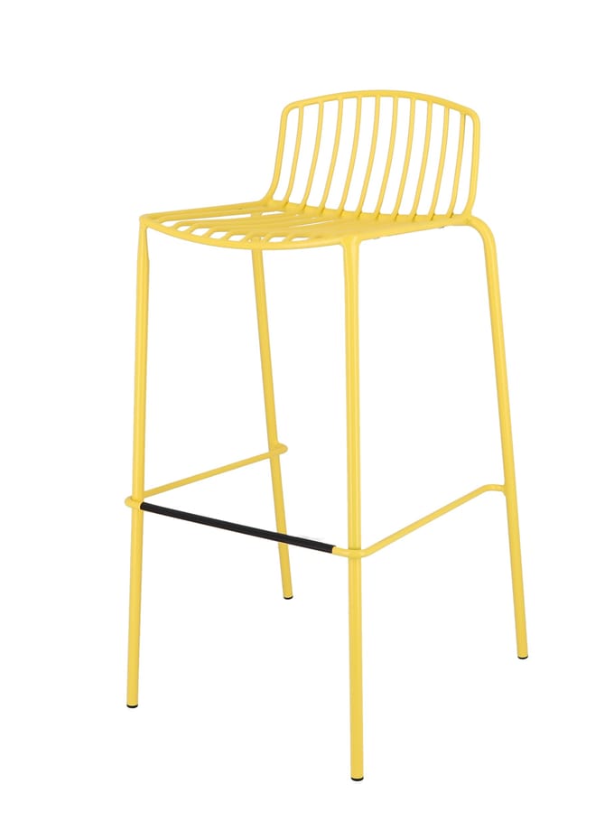 Jan Kurtz Mori barkruk - geel - Zithoogte 75 cm