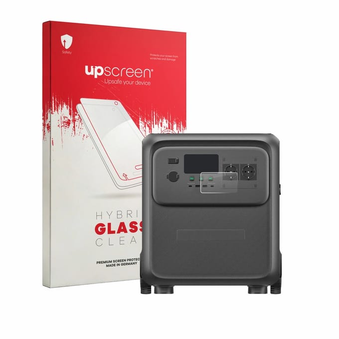 upscreen - Screenprotector voor Bluetti Elite 400 - Folie Beschermfolie Beschermglas transparant