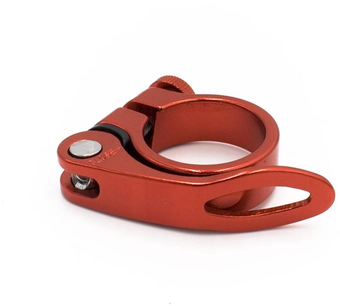 Merkloos - Zadelpenklem - Aluminium - 34,9 mm - Rood