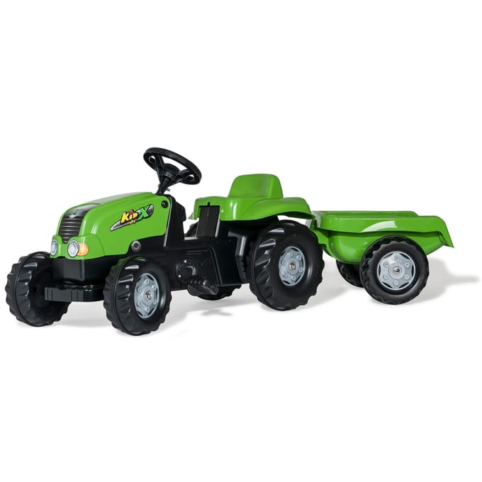 Rolly Toys Traptractor RollyKid-X +Aanhanger Groen