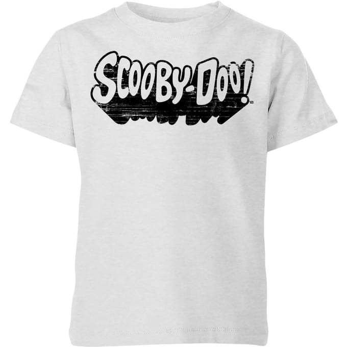 Scooby Doo Retro Mono Logo Kids' T-Shirt - Grey - 122/128 (7-8 jaar)