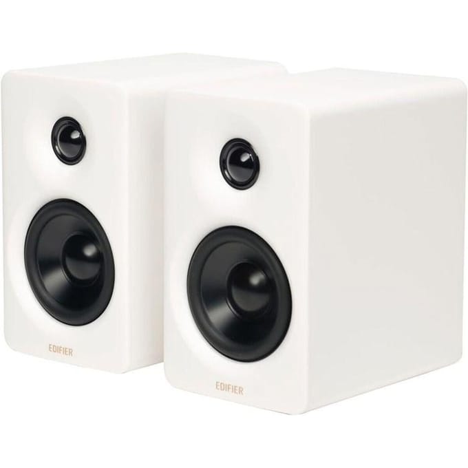 EDIFIER M60 Draadloze Desktop 2.0 Luidsprekers 66W RMS Bluetooth 5.3 Hi-Res Audio LDAC USB-C AUX EQ-instelling Multimedia Monitorluidsprekers White