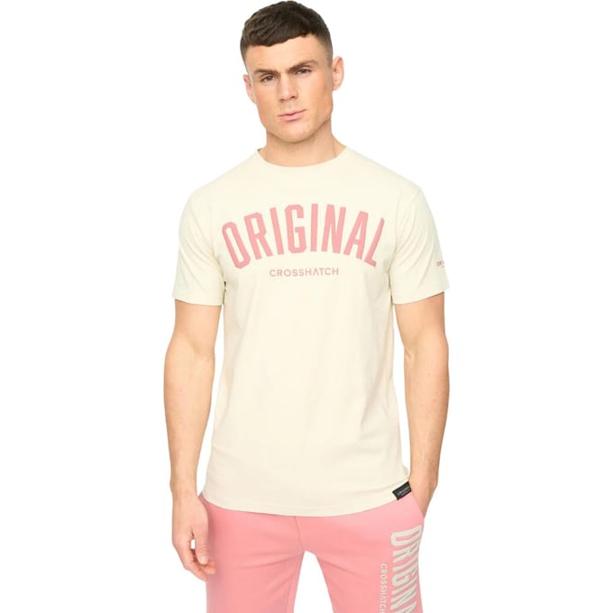 Crosshatch Heren Kensby T-Shirt (Neutraal)