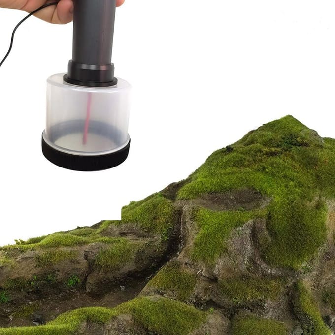 Mini applicateur de flocage d'herbe statique ABS avec poignée antidérapante pour bricolage, Table de sable de modélisation scénique multicolore