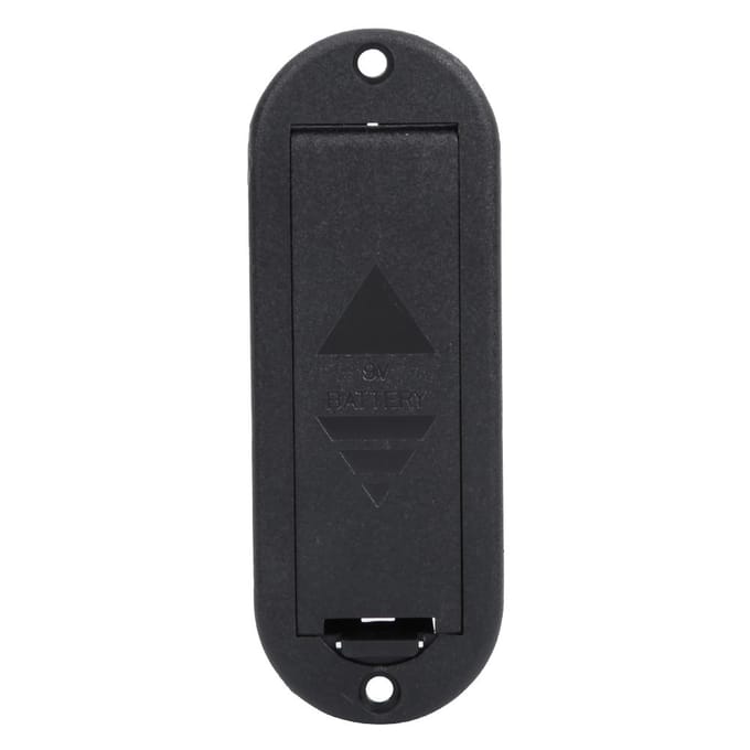 PU Leer Elektrische Gitaar Bas Pickup 9V Batterijdeksel Houder Case Tas Organizer Doos (#02) gray