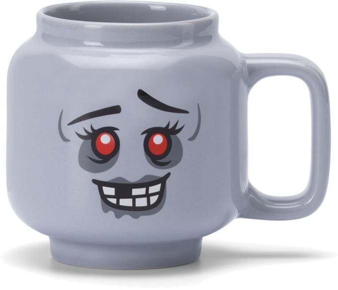 LEGO koffiemok zombie, 255 ml, grijs, keramiek