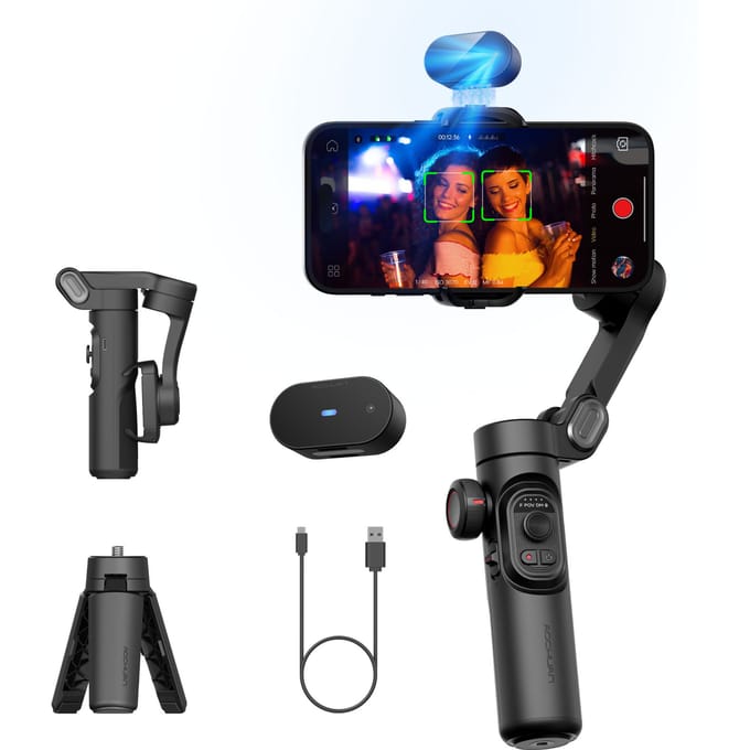 AOCHUAN XE Gimbal with AI Sensor (Black)