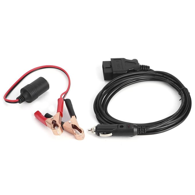 OBD2 Noodstroomkabel ECU Geheugenbewaarder Auto Verlengsokkel black