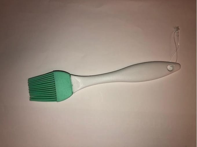 Siliconen bakkwast mint groen