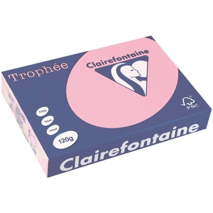 Clairefontaine Trophée Pastel A4 roze 120 g 250 vel