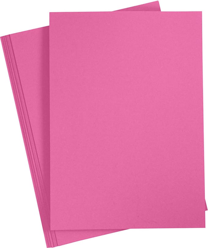 CC Gekleurd Karton A4 Roze 20 vel