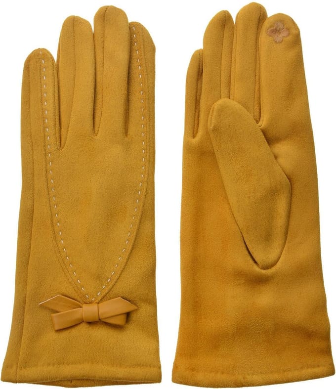 Juleeze Handschoenen Winter 8x24 cm Geel Polyester