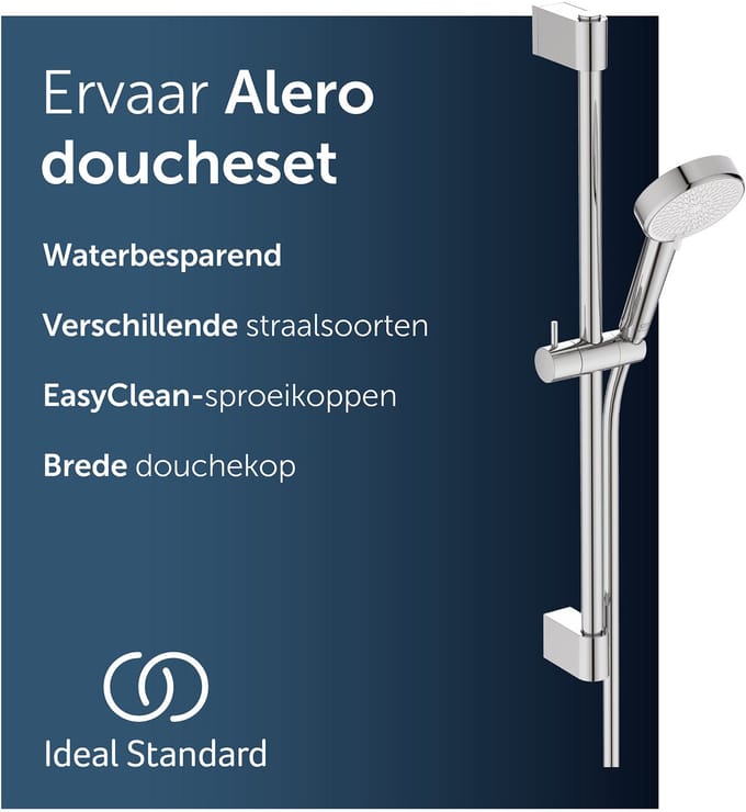 Ideal Standard Alero douchecombinatie met stang, waterbesparend – Chroom