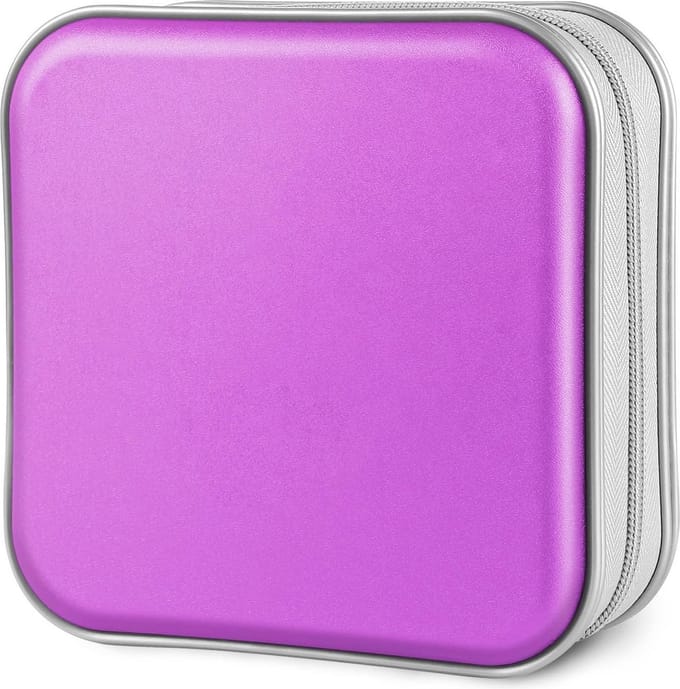 Compacte 48 Capaciteit CD/DVD Case - Draagbare Organizer voor Auto, Thuis en Kantoor