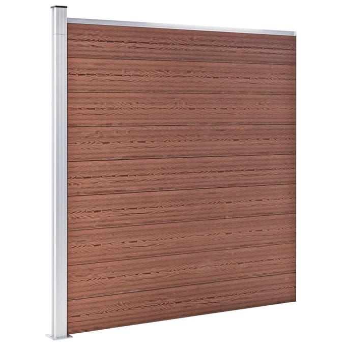 vidaXL - Schutting - 175x186 - cm - HKC - bruin