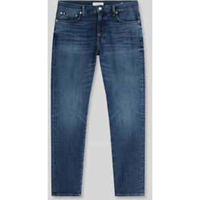 straight fit jeans van katoenmix
