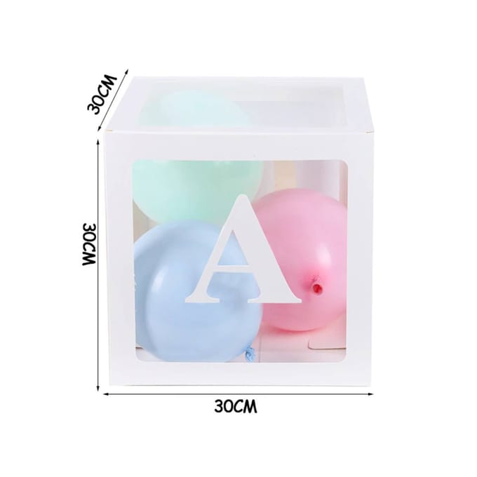 1 Ballonnen Box (met 26 letters)