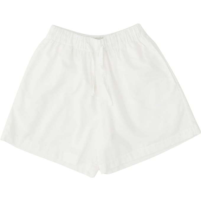 Tekla Unisex Flannel, Pyjamas Shorts Cream White Maat: S | Nachtmode Outlet | Unisex | Wit