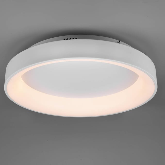 Trio Lighting LED plafondlamp Girona met afstandsbediening, wit