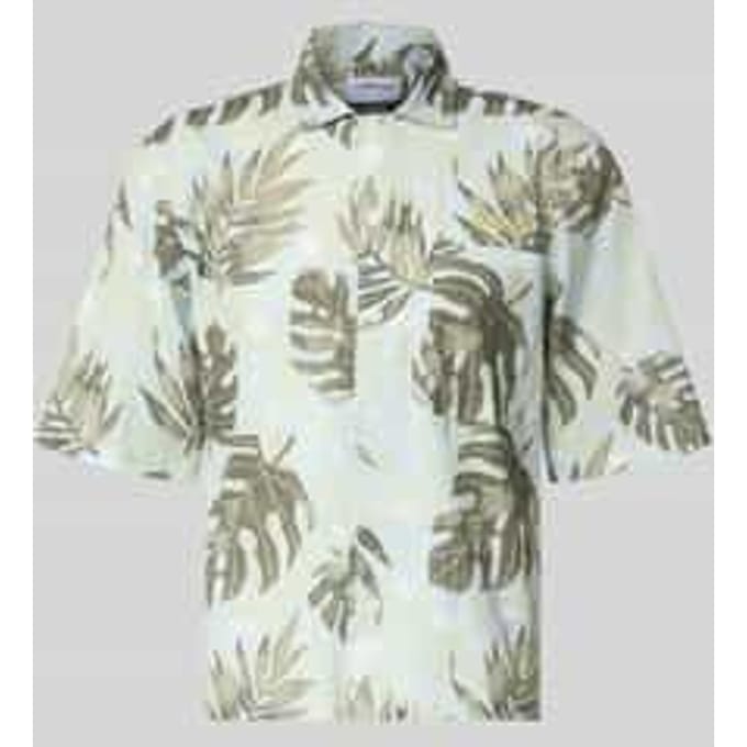 Relaxed vrijetijdshemd met all-over bloemenprint