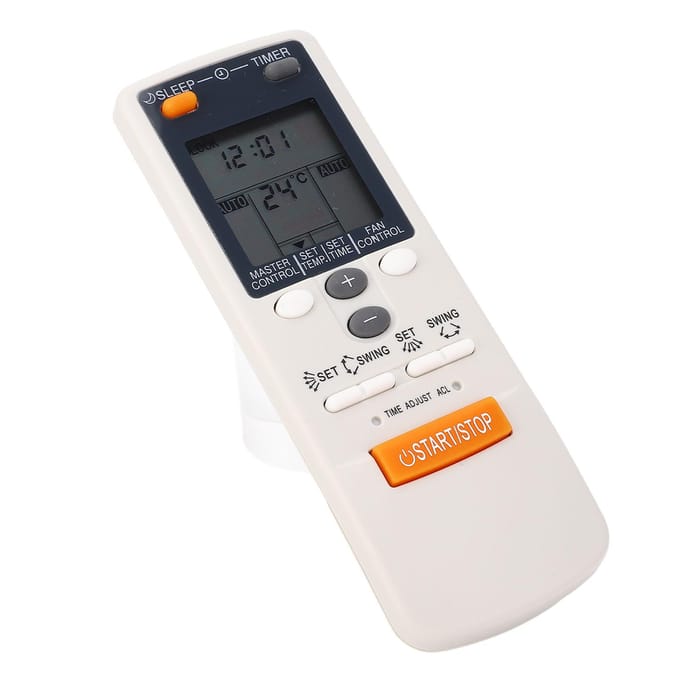 Airconditioner Afstandsbediening Vervanging Batterijgevoede Afstandsbediening voor AR‑JW27 AR‑JW33 white